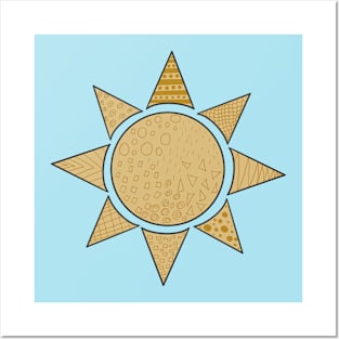 Patterned Sun Posters and Art